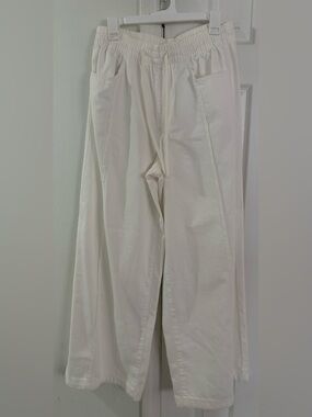Universal Thread Cream Wide-Leg Drawstring Pants
